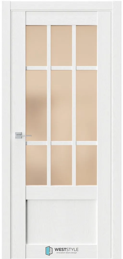 Межкомнатная дверь ZEST EMLAYER 33 — Стекло сатинат бронза