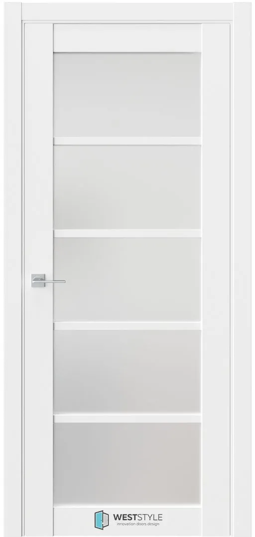 Межкомнатная дверь ZEST EMLAYER 9 — Стекло сатинат белое