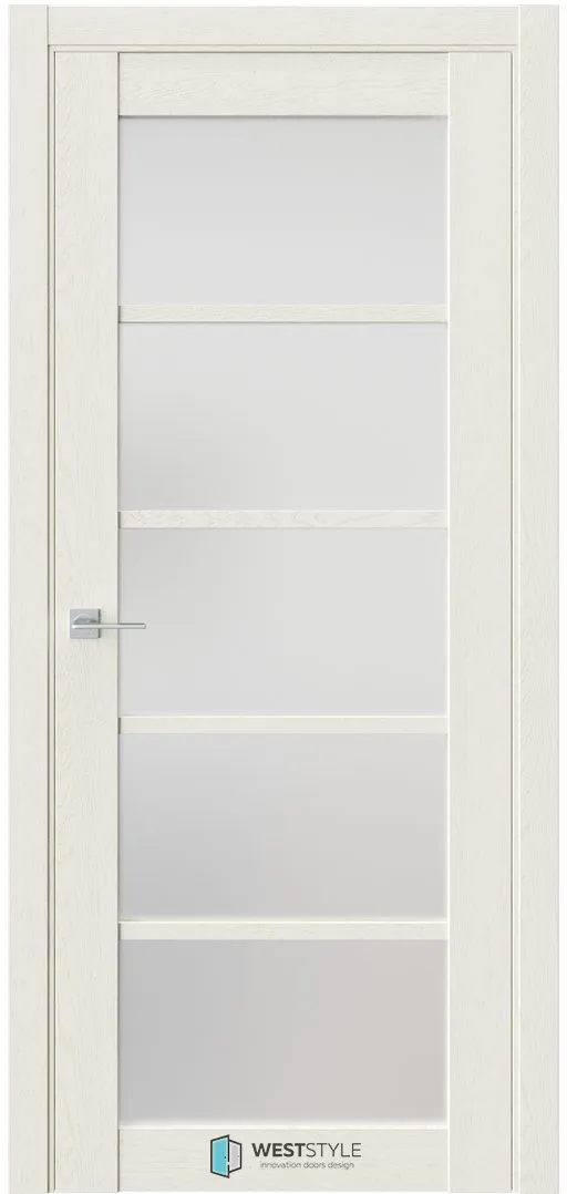 Межкомнатная дверь ZEST EMLAYER 9 — Стекло сатинат белое