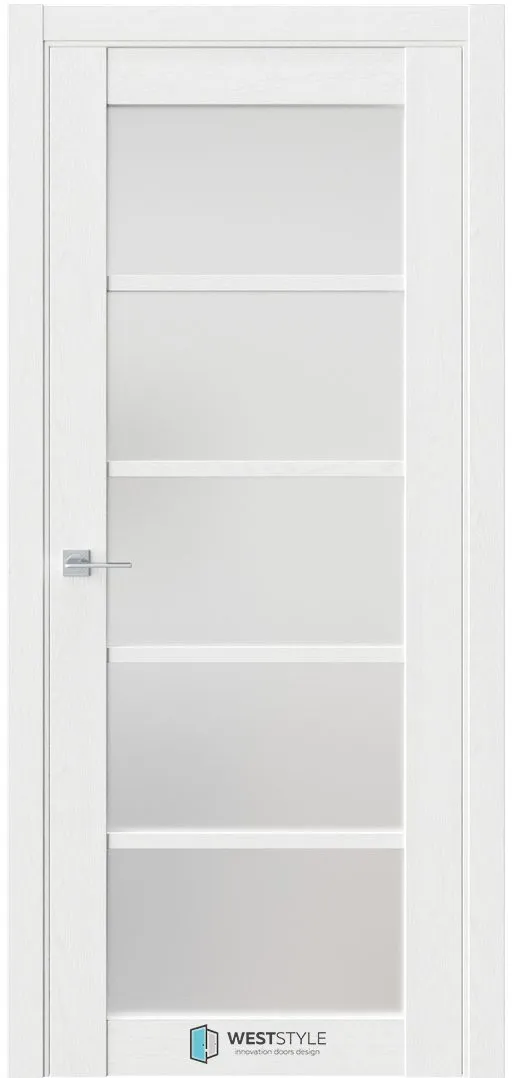 Межкомнатная дверь ZEST EMLAYER 9 — Стекло сатинат белое
