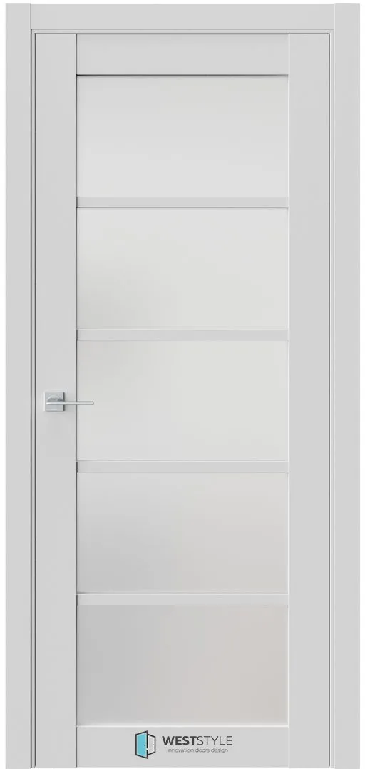 Межкомнатная дверь ZEST EMLAYER 9 — Стекло сатинат белое