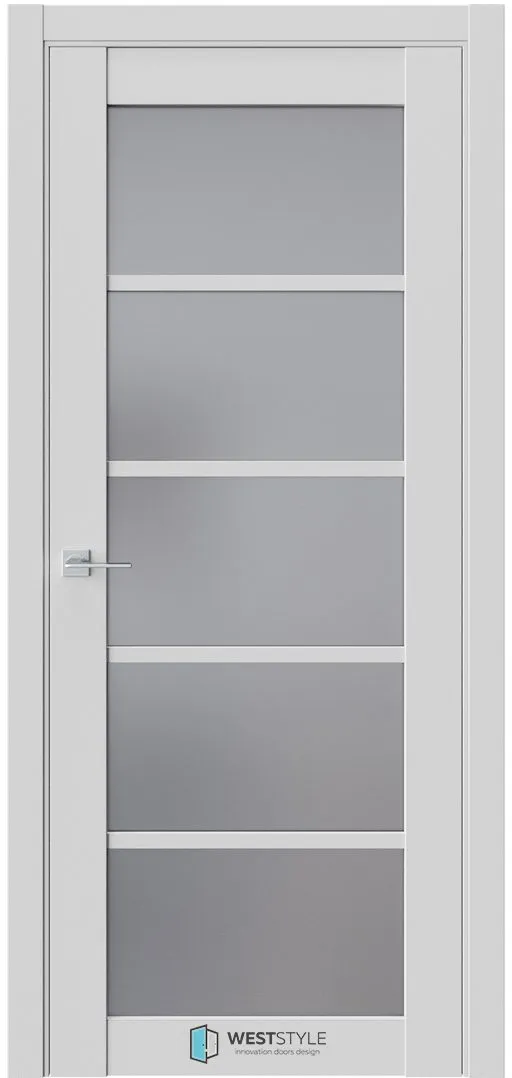 Межкомнатная дверь ZEST EMLAYER 9 — Стекло сатинат графит