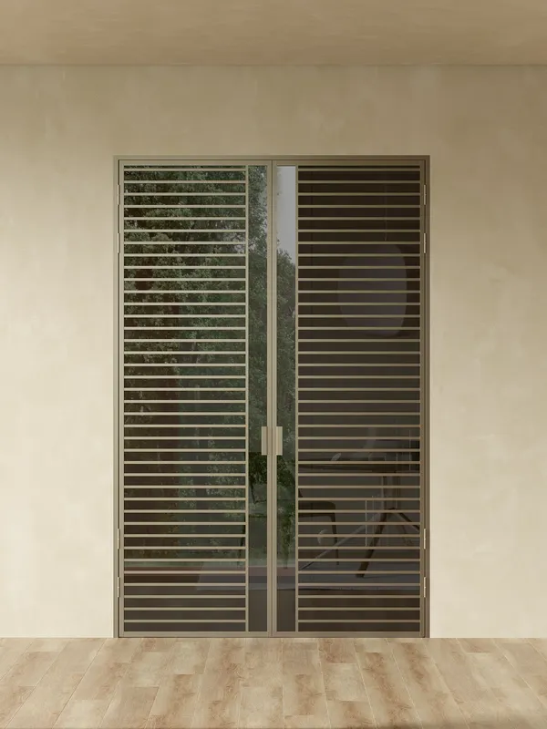 Распашная алюминиевая перегородка Minoli 12